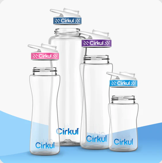 CIRKUL KIDS MINI Plastic Bottle & Comfort Grip Lid 12 Oz (New in